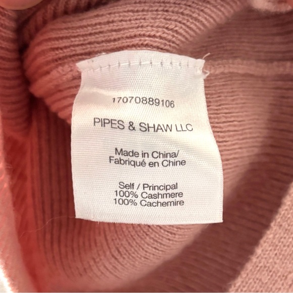 Veronica Beard Asa Cashmere Sweater Turtleneck Pink Blush Size Medium - Picture 16 of 16
